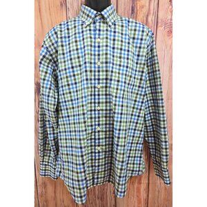 Peter Millar Mens XL Plaid Dress Shirt